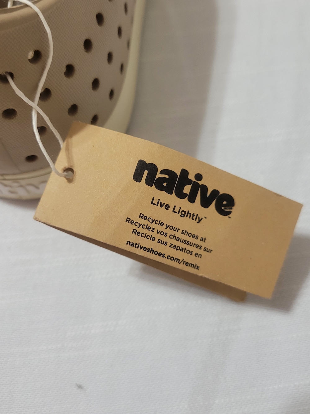 Native Slip-On Jefferson Sneakers in Flax Tan/ Bone White - Picture 6 of 7